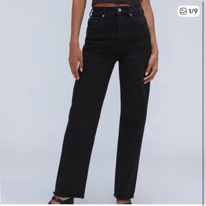✨🖤 Everlane The Way-High Jean Organic Cotton Black‎ Sz 27 🖤✨